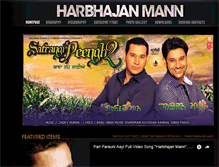 Tablet Screenshot of harbhajanmann.com